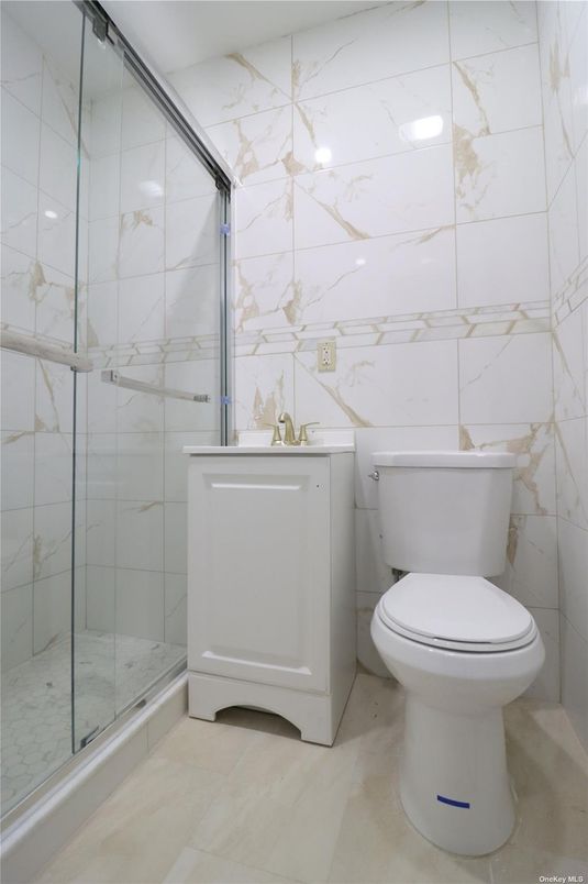Bathroom, Glass Shower, Interior, Marble Walls