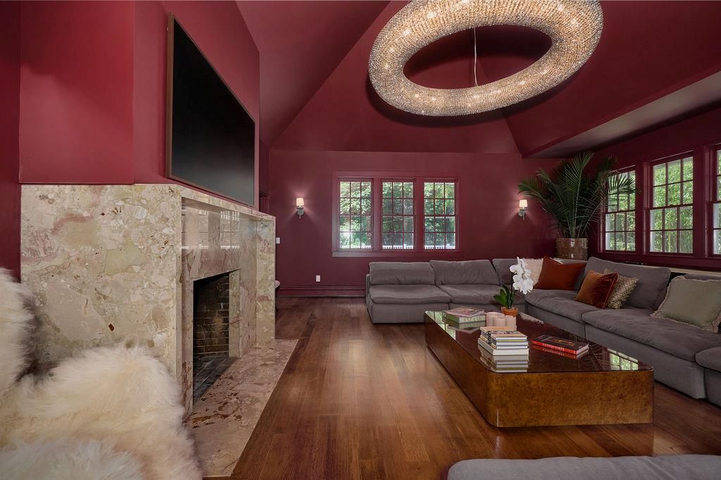 Fireplace, Interior, Living room, Wood Texture Flooring