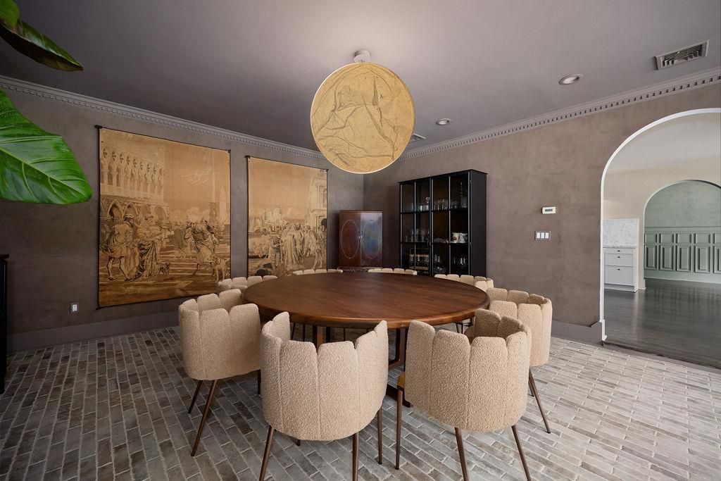 Dining room, Game Room, Interior, Recessed Lighting
