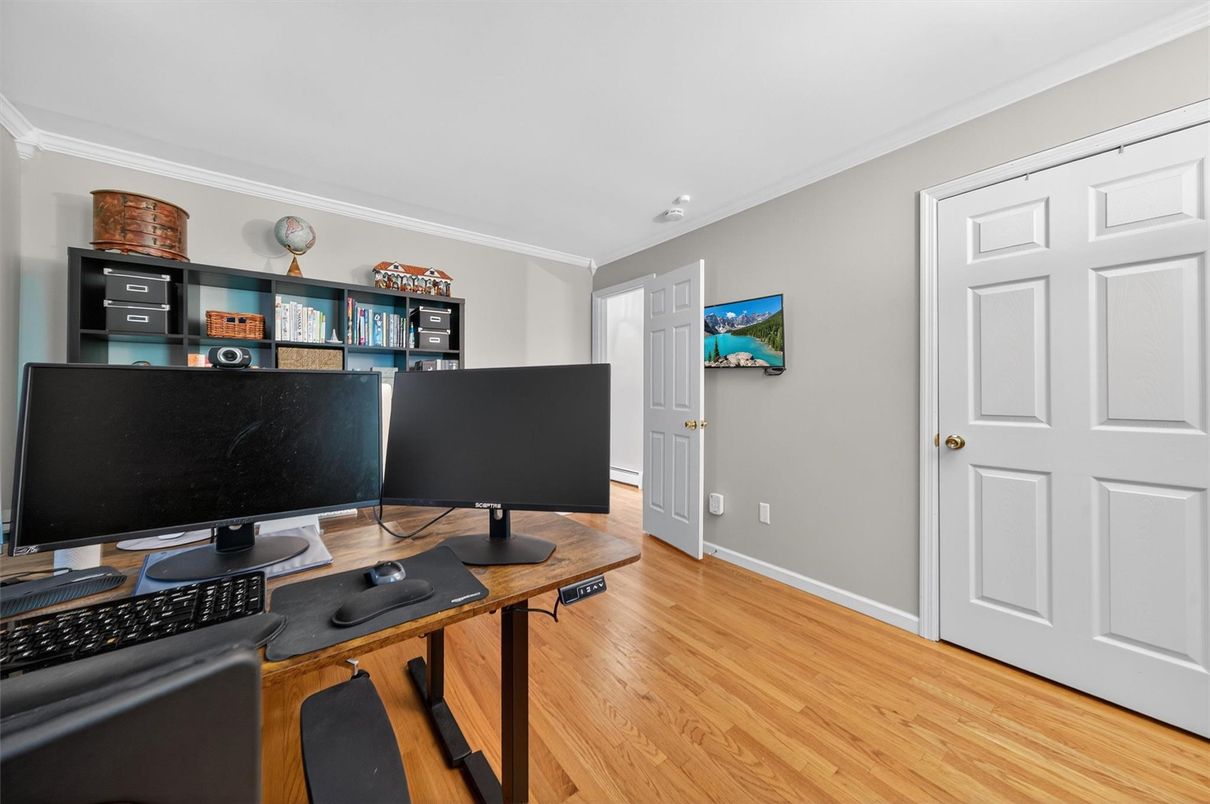 Home Office, Interior, Wood Texture Flooring