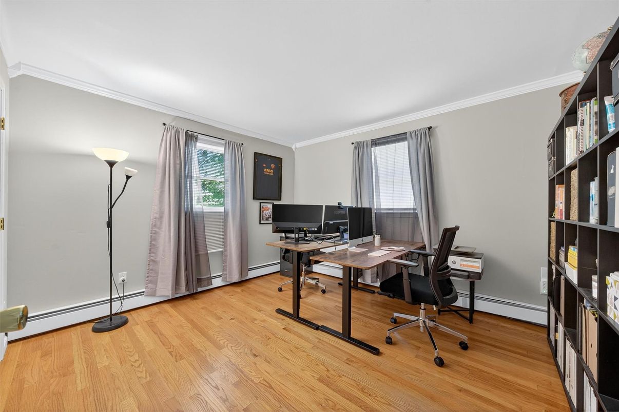 Home Office, Interior, Wood Texture Flooring
