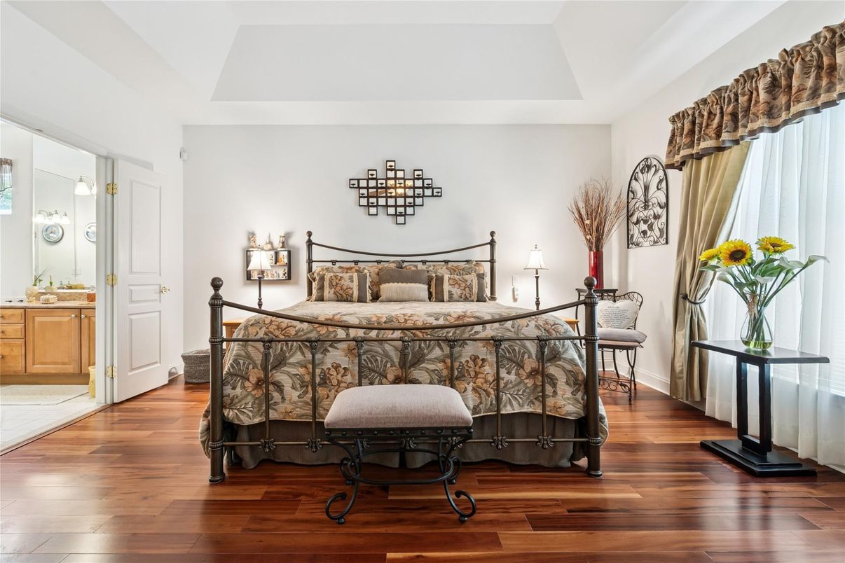 Bedroom, Interior, Wood Texture Flooring