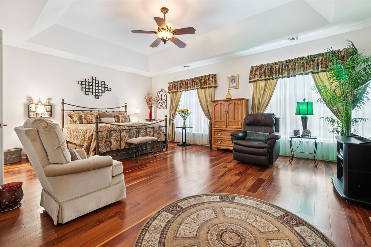 Bedroom, Interior, Wood Texture Flooring