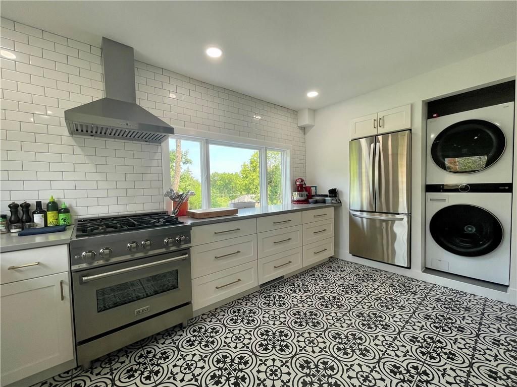 Interior, Kitchen, Recessed Lighting, Stainless Steel Appliances