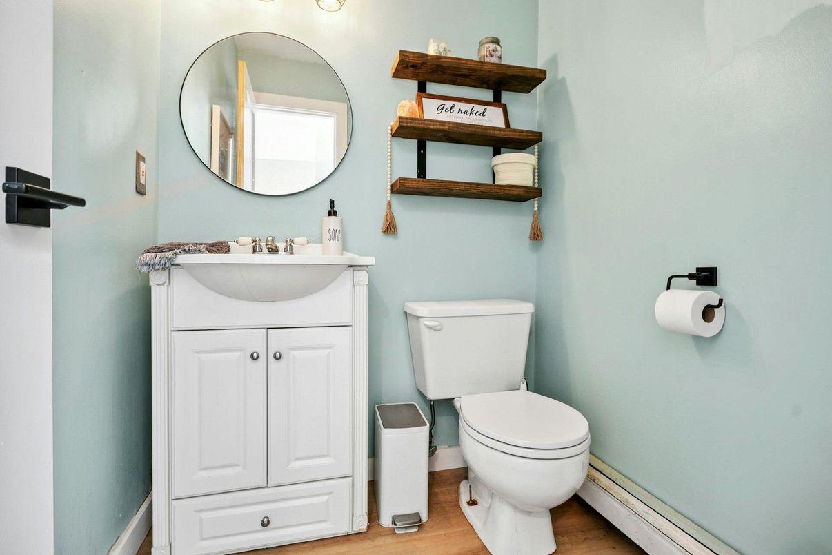 Bathroom, Interior, Wood Texture Flooring