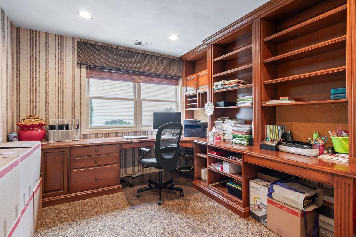 Home Office, Interior, Recessed Lighting