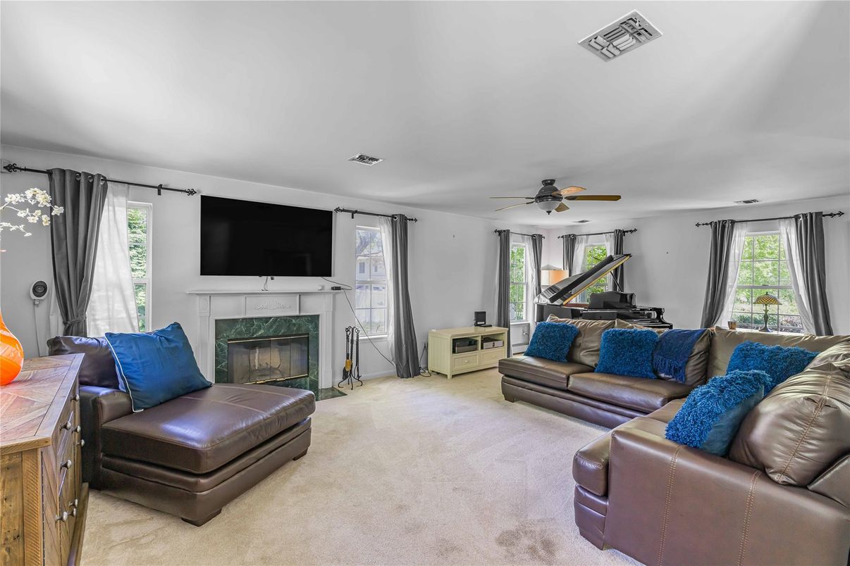 Fireplace, Interior, Living room, Piano