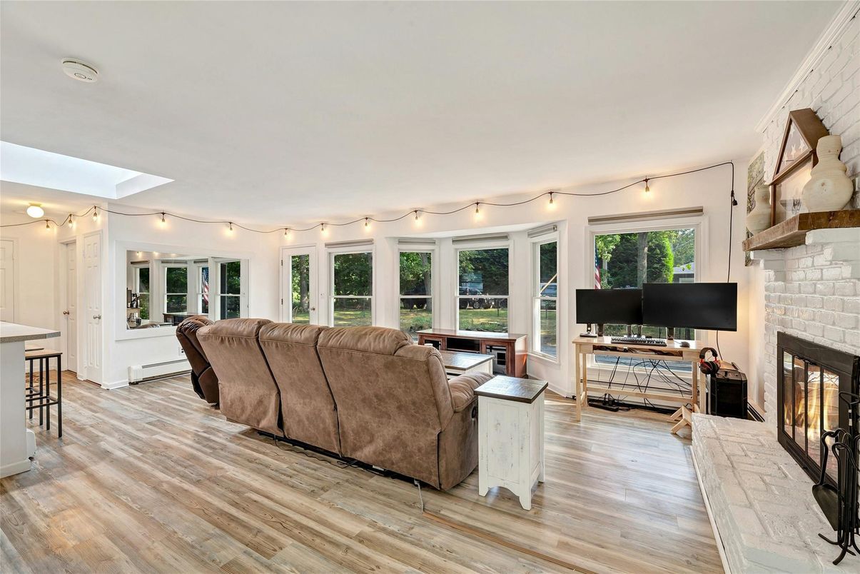 Fireplace, Interior, Living room, Wood Texture Flooring