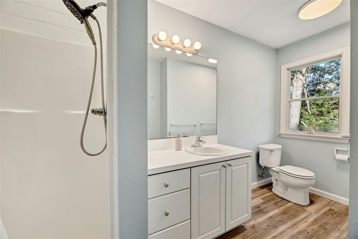 Bathroom, Interior, Wood Texture Flooring