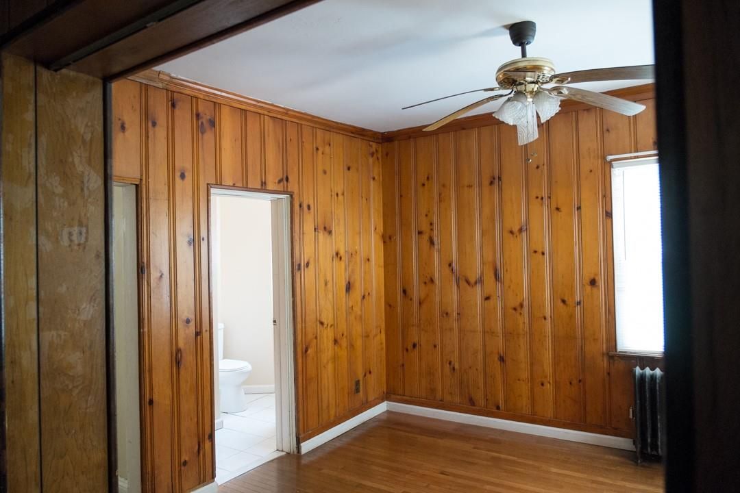 Bathroom, Empty room, Interior, Wood Texture Flooring, Wooden Walls
