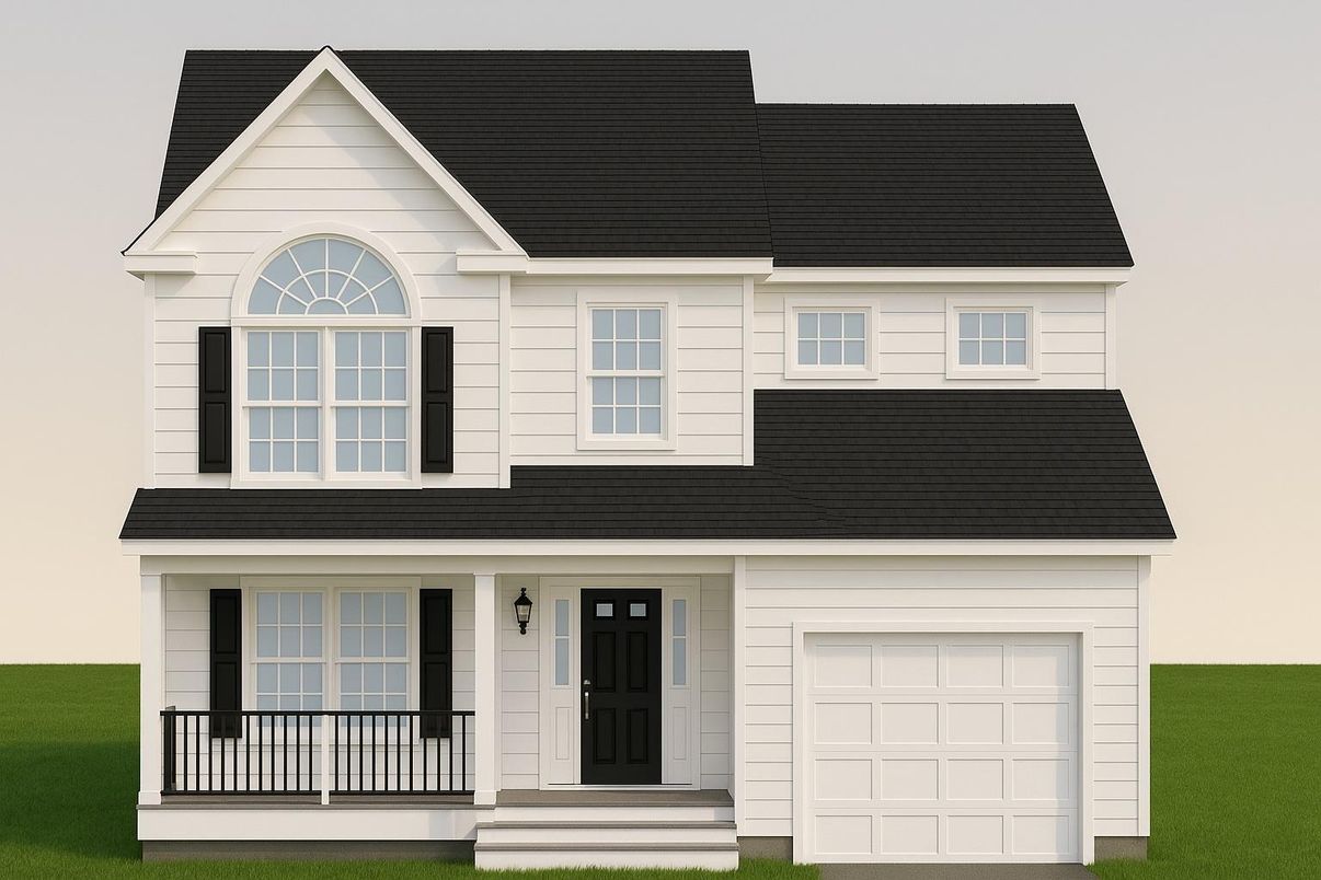 Attached, Exterior, Facade, Farmhouse