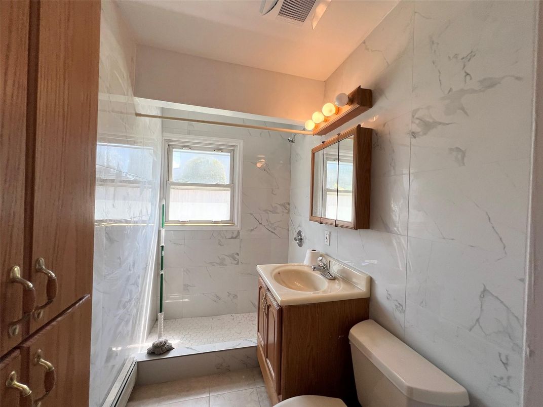 Bathroom, Glass Shower, Interior, Marble Walls