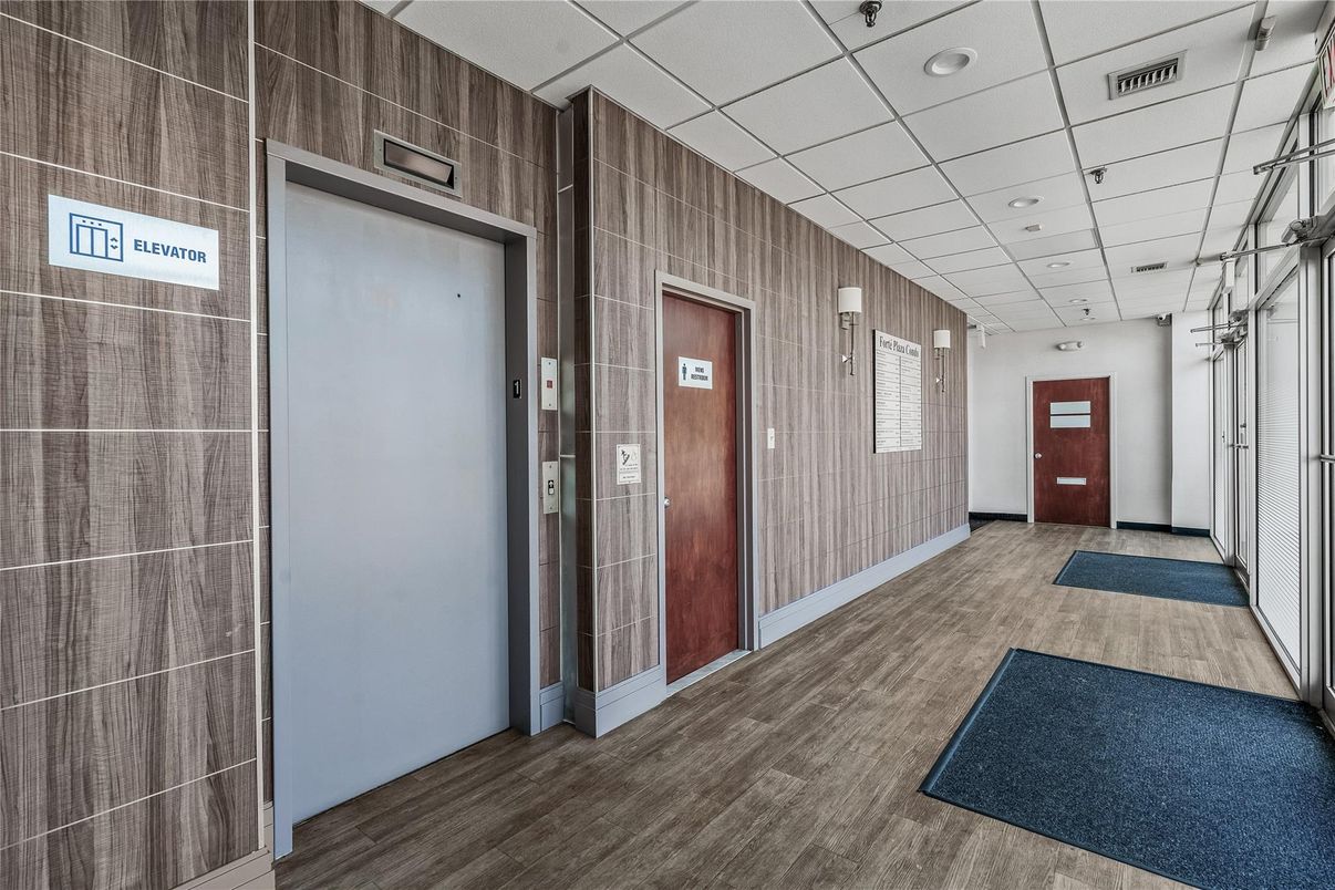 Elevator, Interior, Recessed Lighting, Wooden Walls
