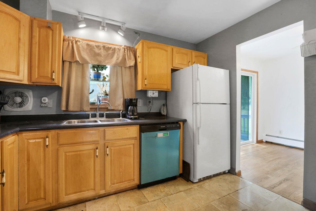 Interior, Kitchen, Wood Texture Flooring