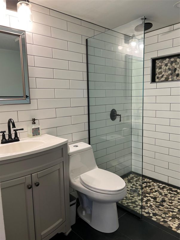 Bathroom, Glass Shower, Interior