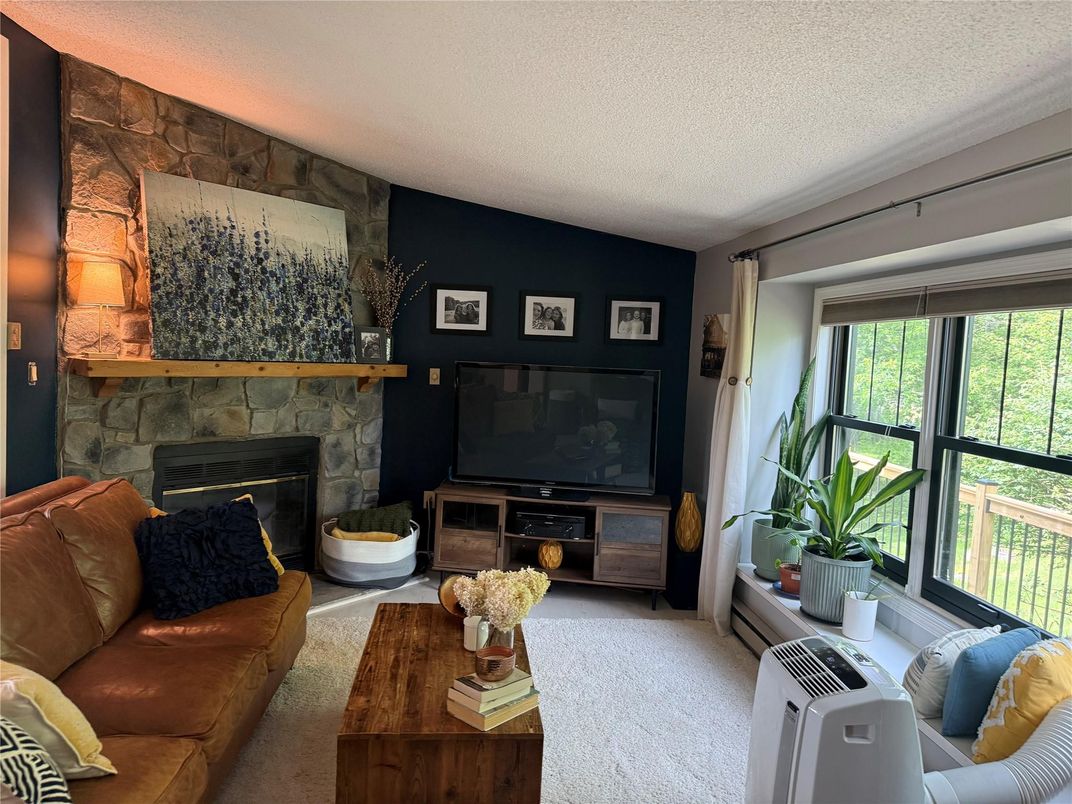 Fireplace, Interior, Living room, Stone Walls