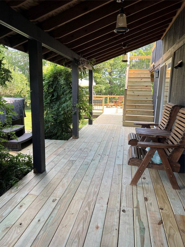Exterior, Wood Texture Flooring