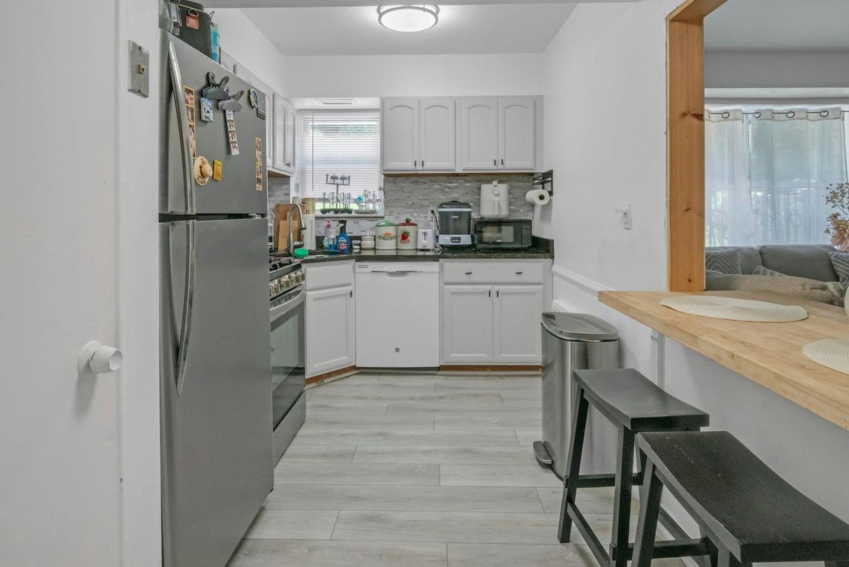 Interior, Kitchen, Wood Texture Flooring