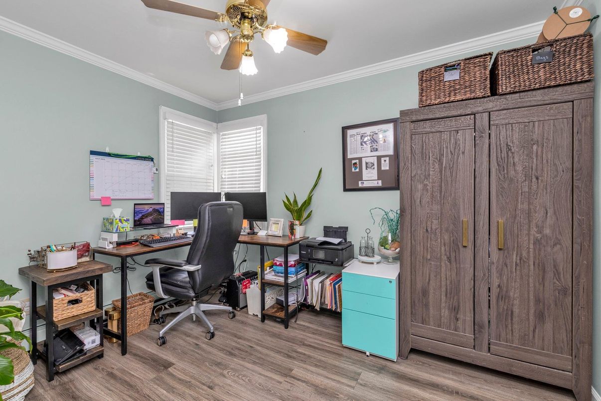 Home Office, Interior, Wood Texture Flooring