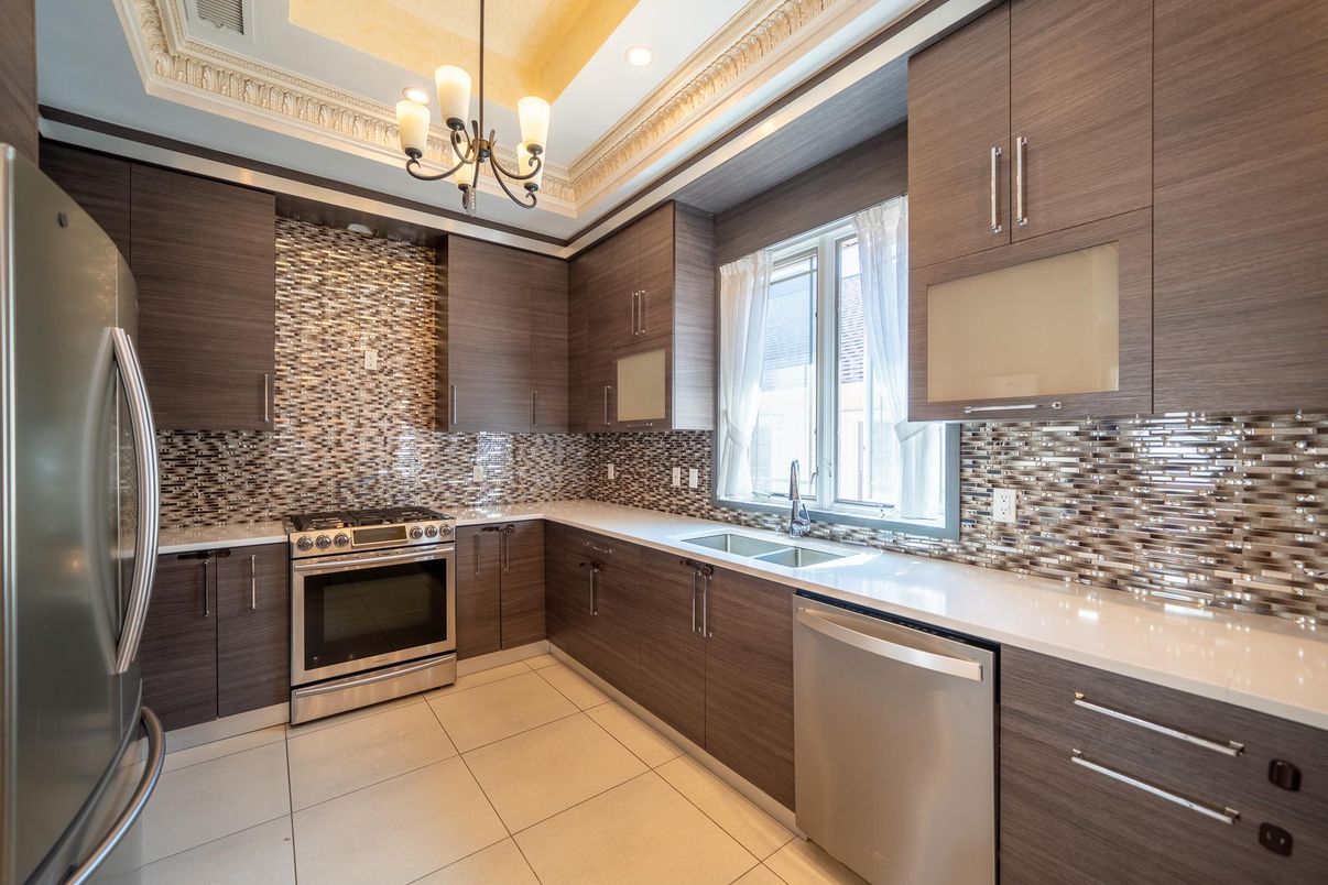 Interior, Kitchen, Pendant Lights, Recessed Lighting, Stainless Steel Appliances