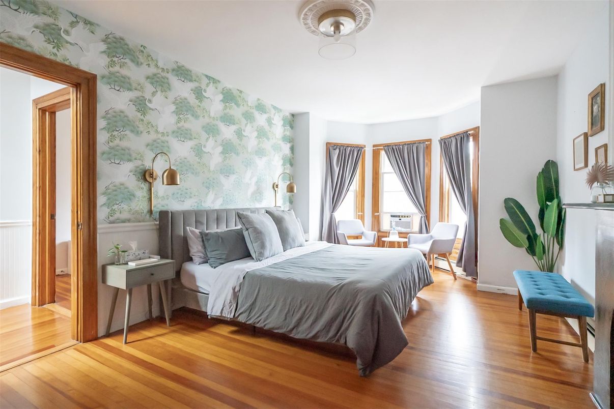 Bedroom, Interior, Wood Texture Flooring
