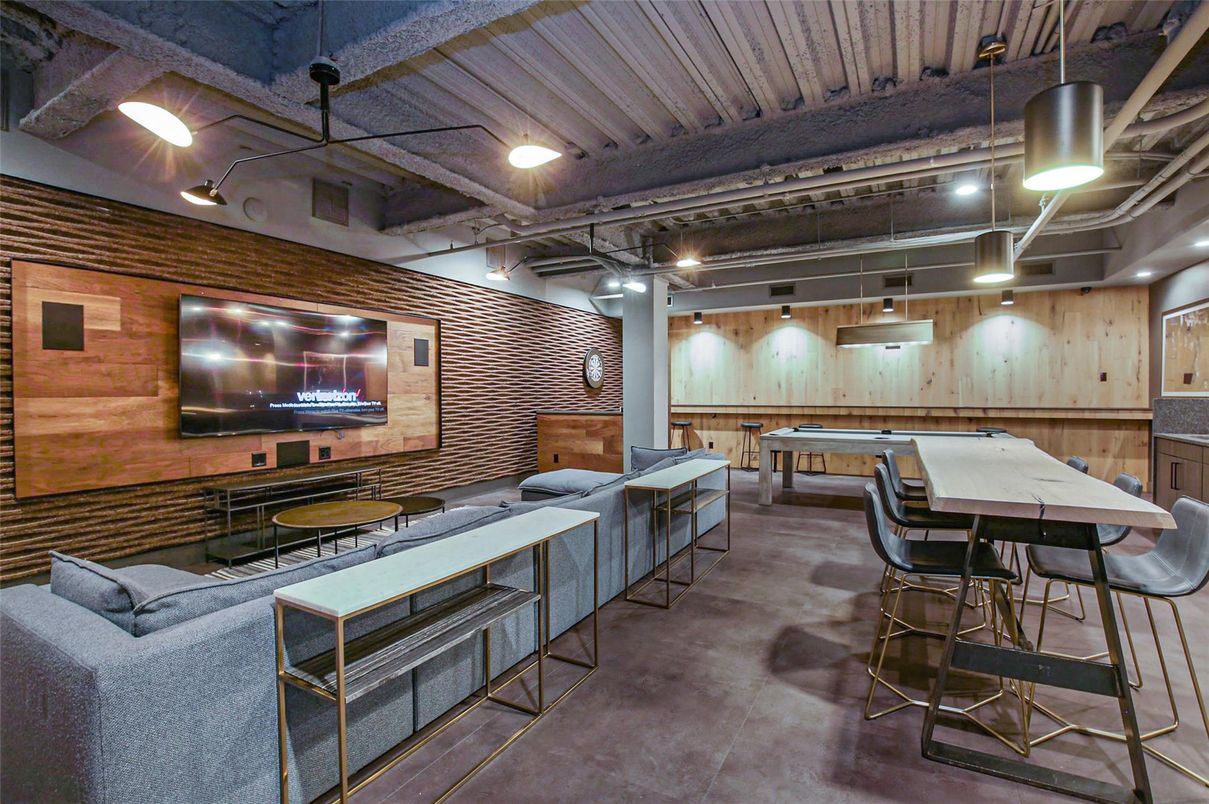 Billiard Table, Game Room, Interior, Stone Walls