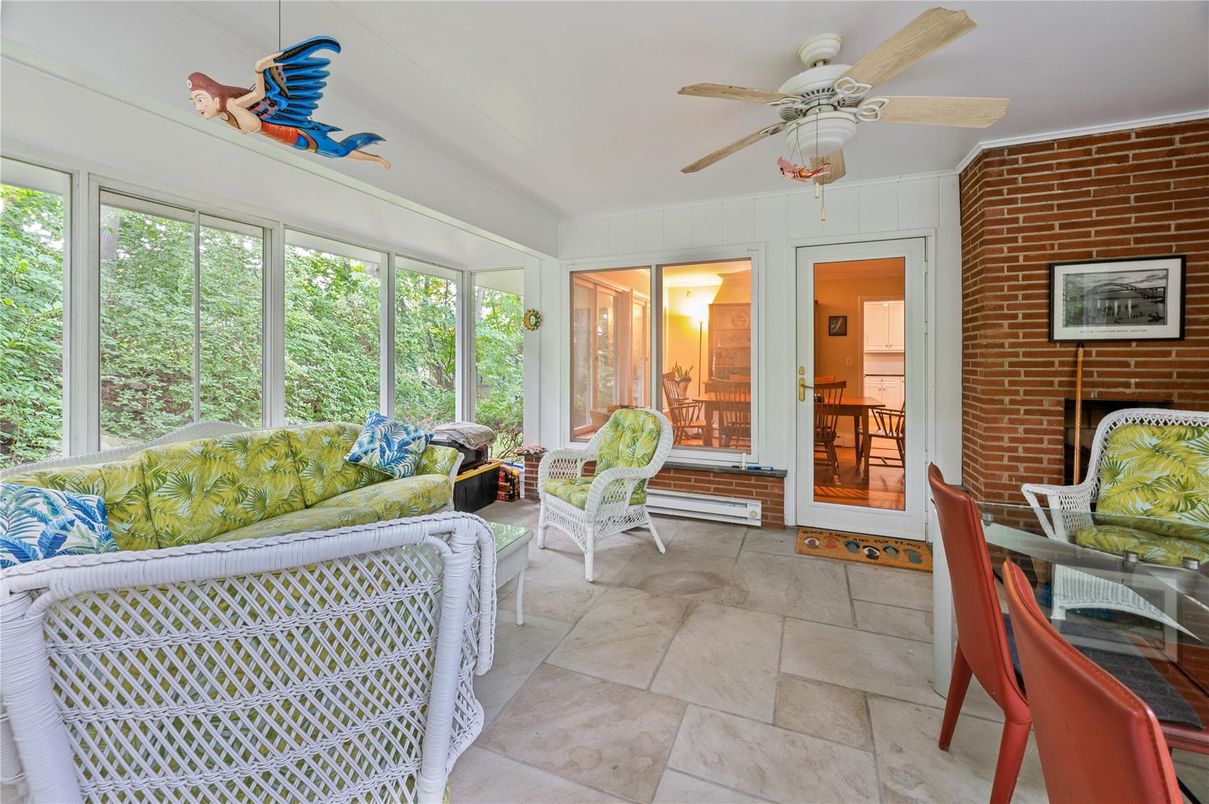 Interior, Stone Walls, Sun Room