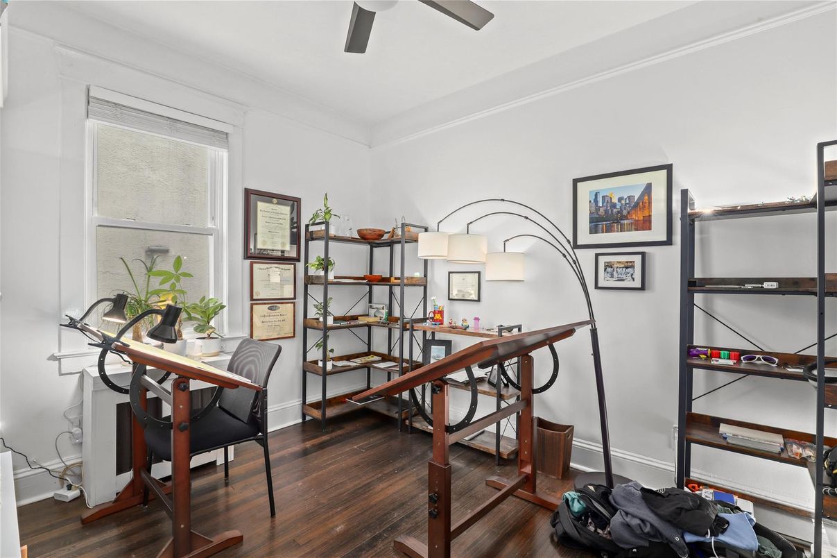 Home Office, Interior, Wood Texture Flooring