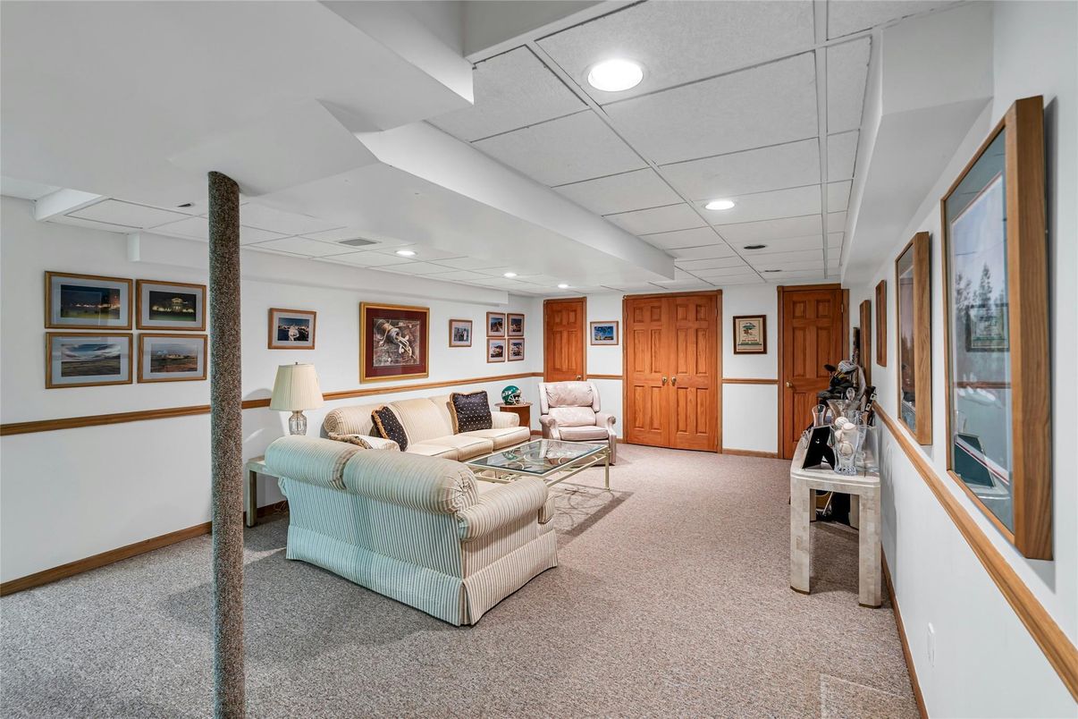 Interior, Living room, Recessed Lighting