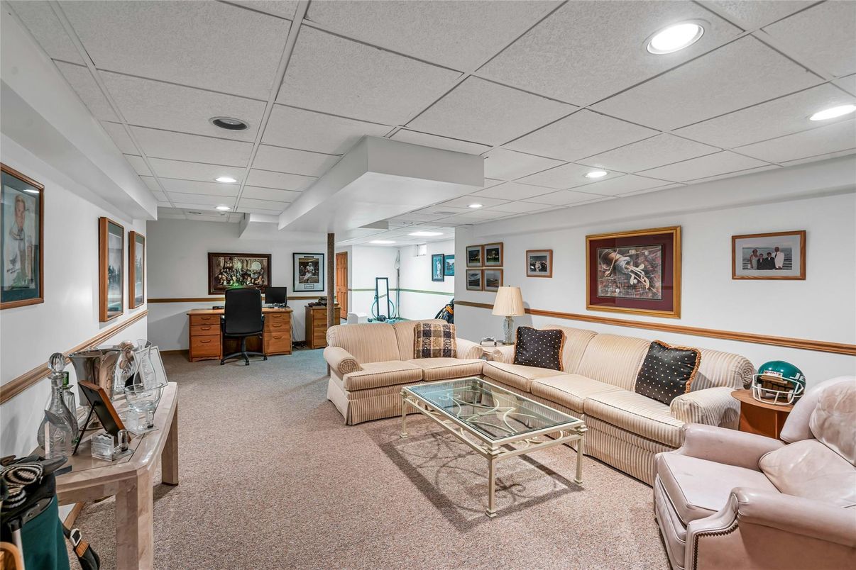 Home Office, Interior, Living room, Recessed Lighting