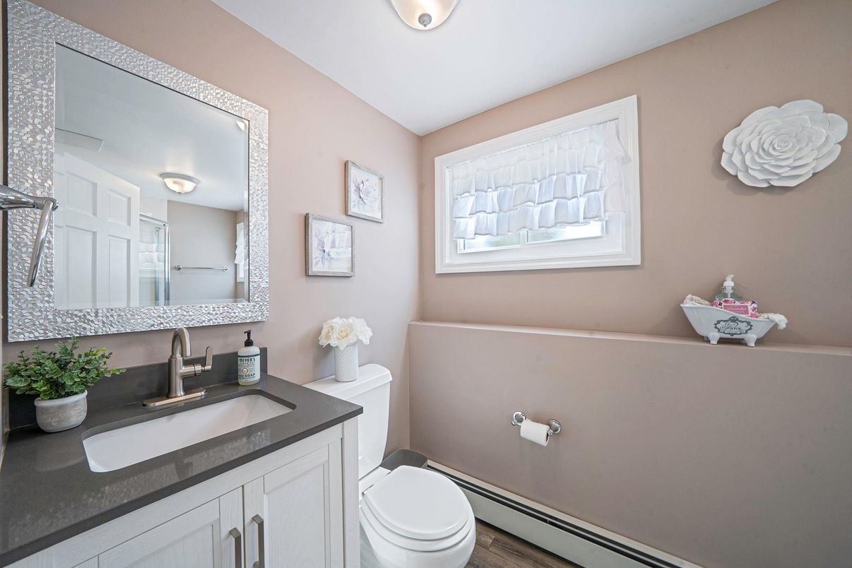 Bathroom, Interior, Wood Texture Flooring