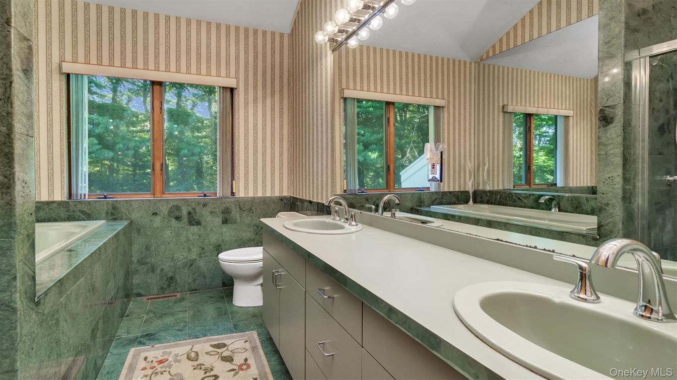 Bathroom, Dual Sink Vanities, Glass Shower, Interior