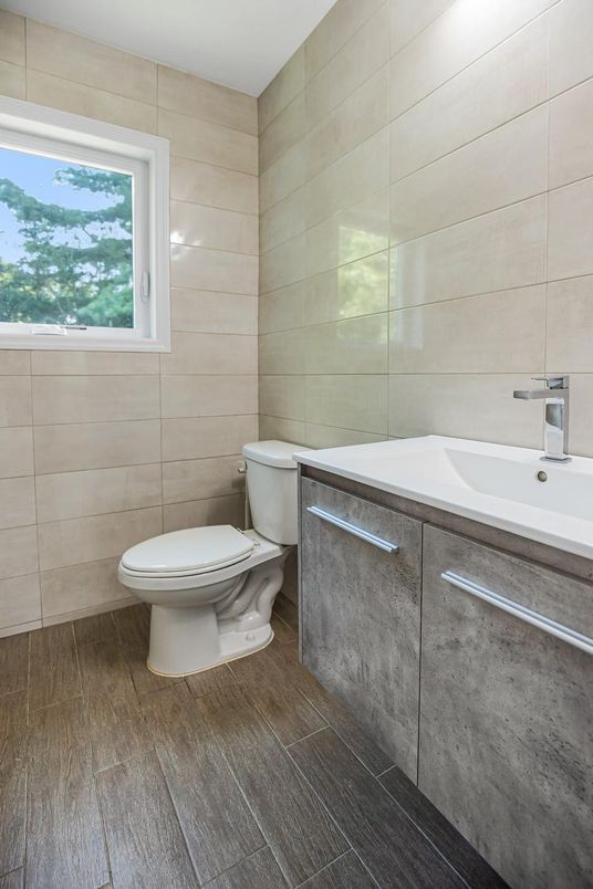 Bathroom, Interior, Wood Texture Flooring