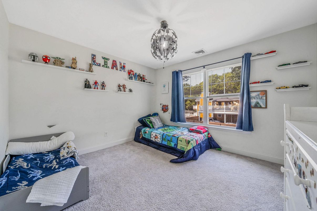 Bedroom, Interior, Pendant Lights