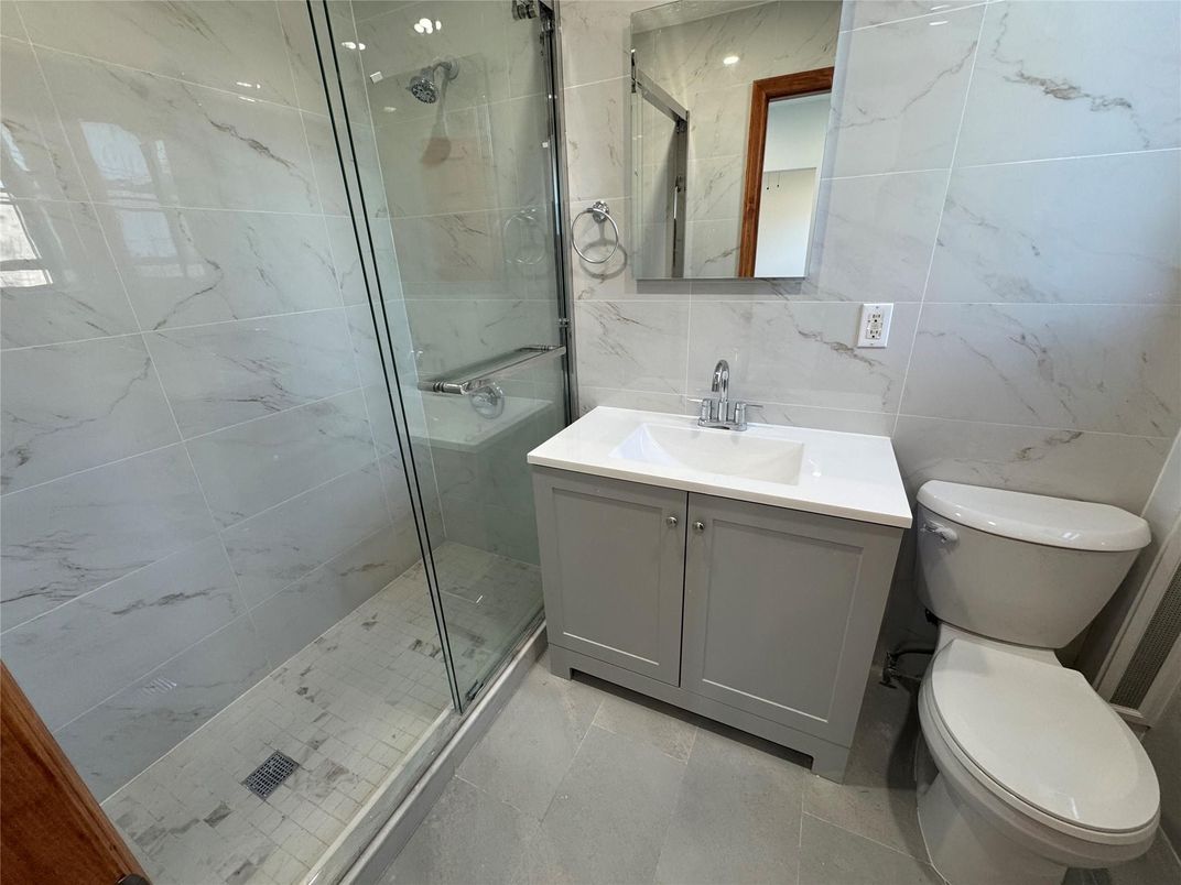Bathroom, Glass Shower, Interior, Marble Walls