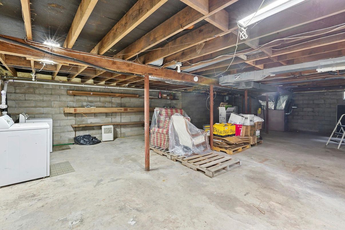Interior, Stone Walls, Wooden Beams