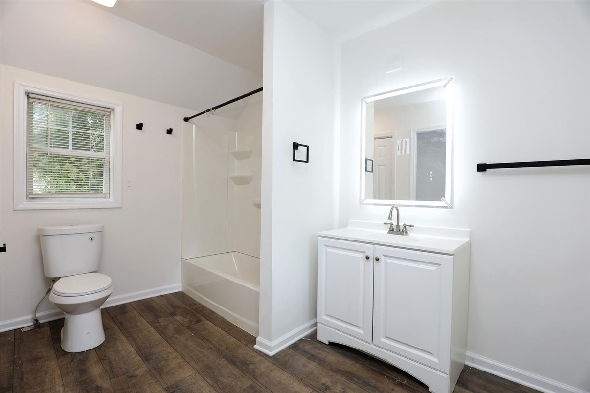 Bathroom, Interior, Wood Texture Flooring