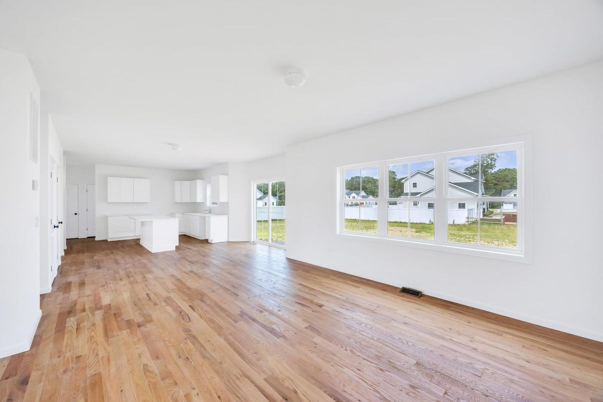 Empty room, Interior, Wood Texture Flooring