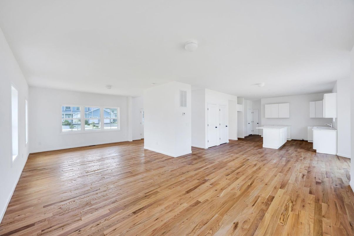 Empty room, Interior, Wood Texture Flooring