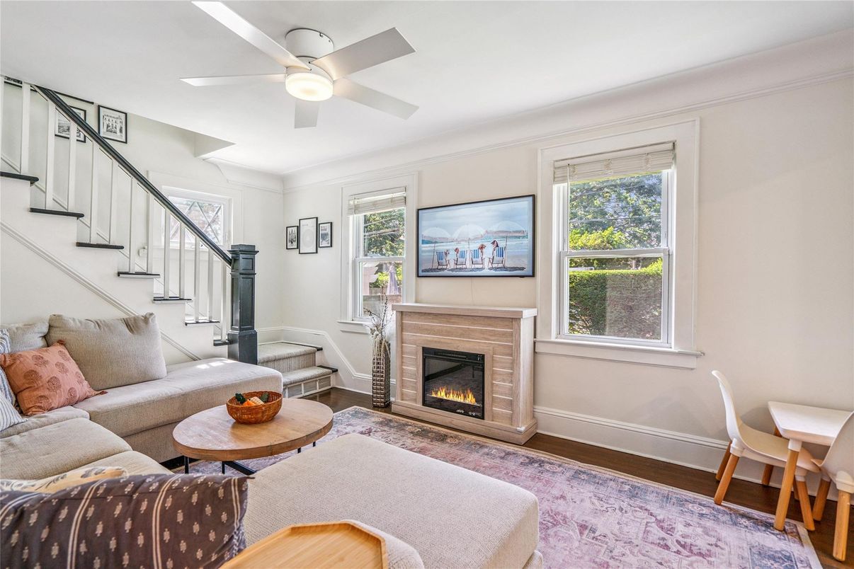 Dining room, Fireplace, Interior, Living room