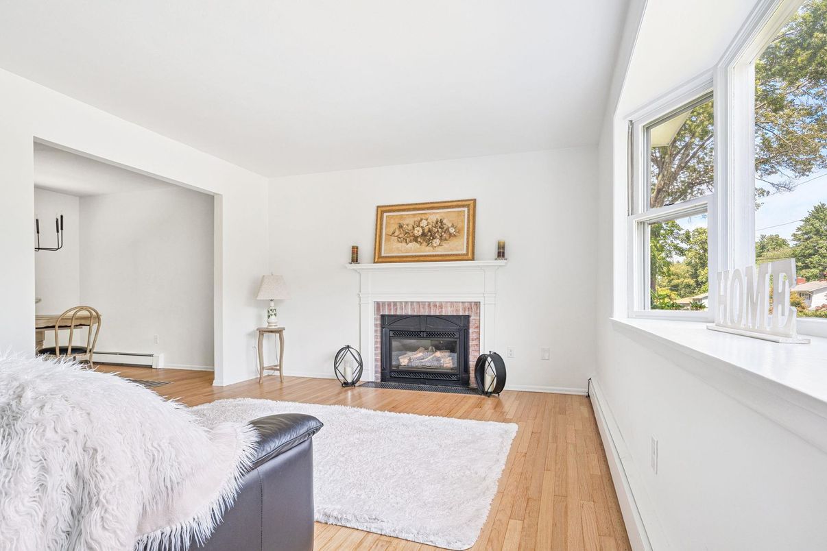 Fireplace, Interior, Wood Texture Flooring