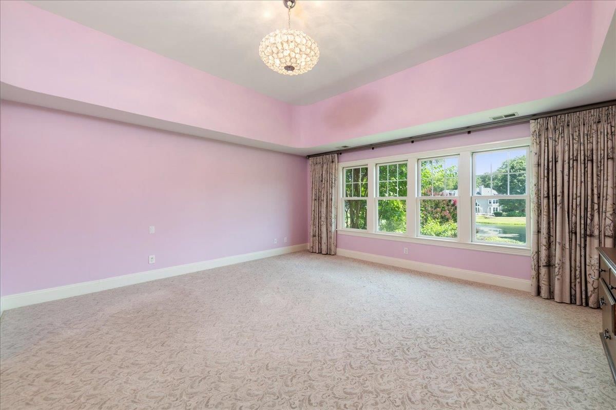 Chandelier, Empty room, Interior