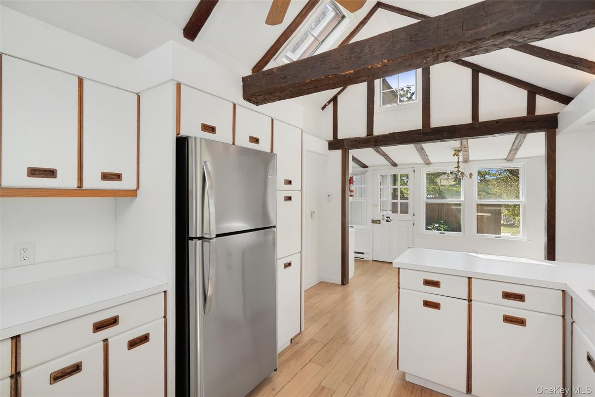 Interior, Kitchen, Wooden Beams, Wood Texture Flooring