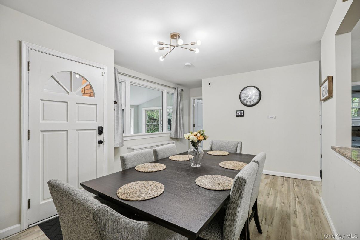 Dining room, Interior, Wood Texture Flooring