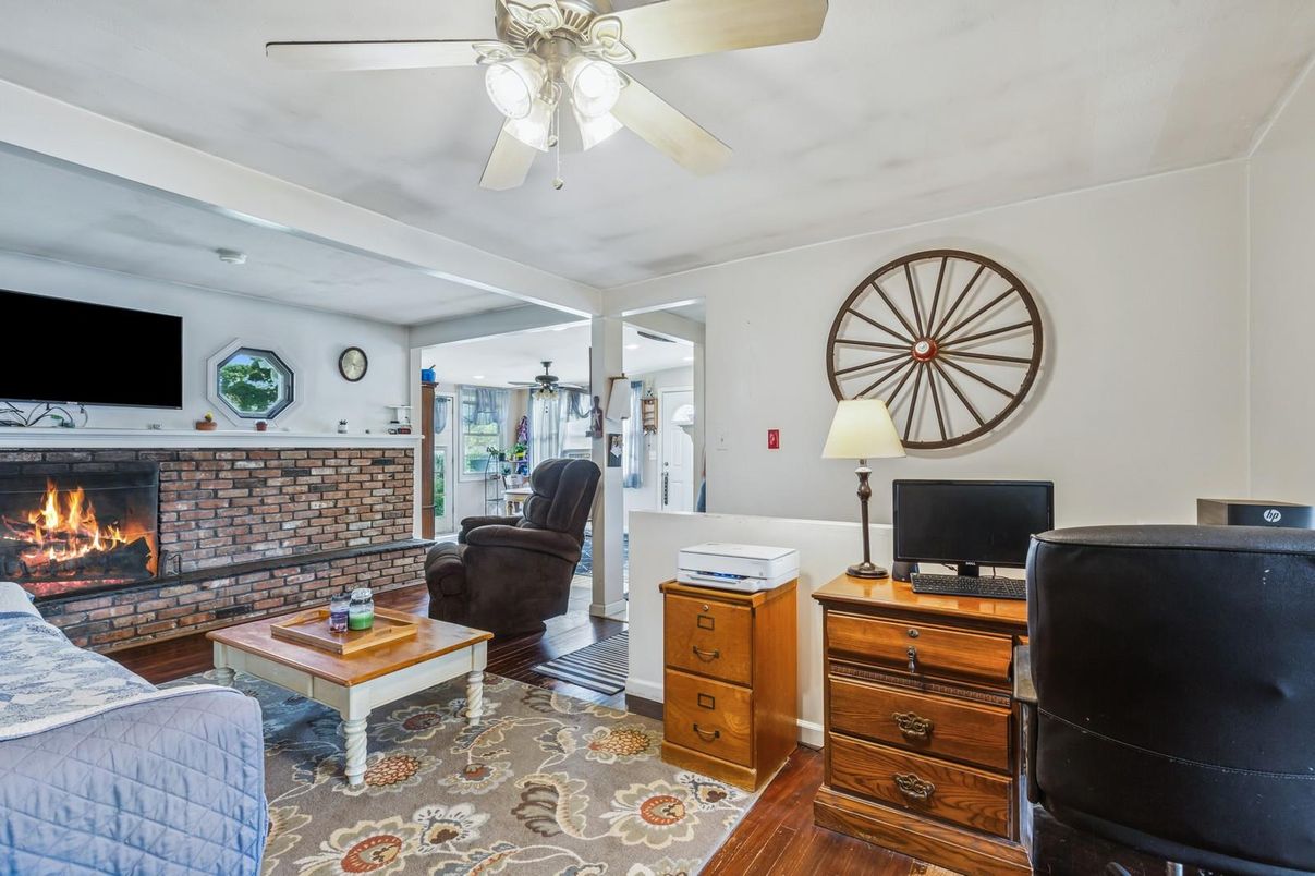 Fireplace, Interior, Living room, Wood Texture Flooring