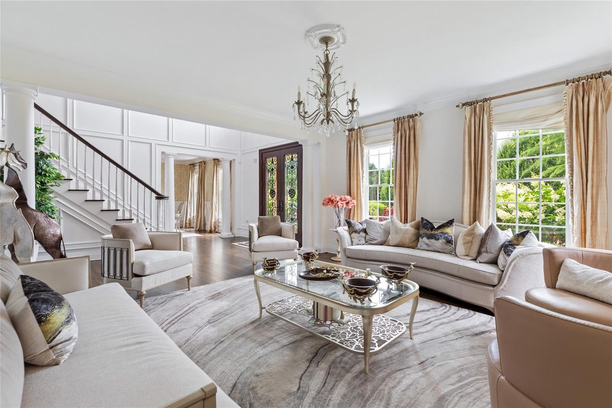 Chandelier, Interior, Living room, Wood Texture Flooring