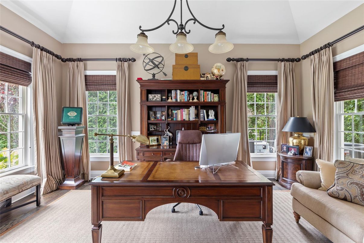 Chandelier, Home Office, Interior