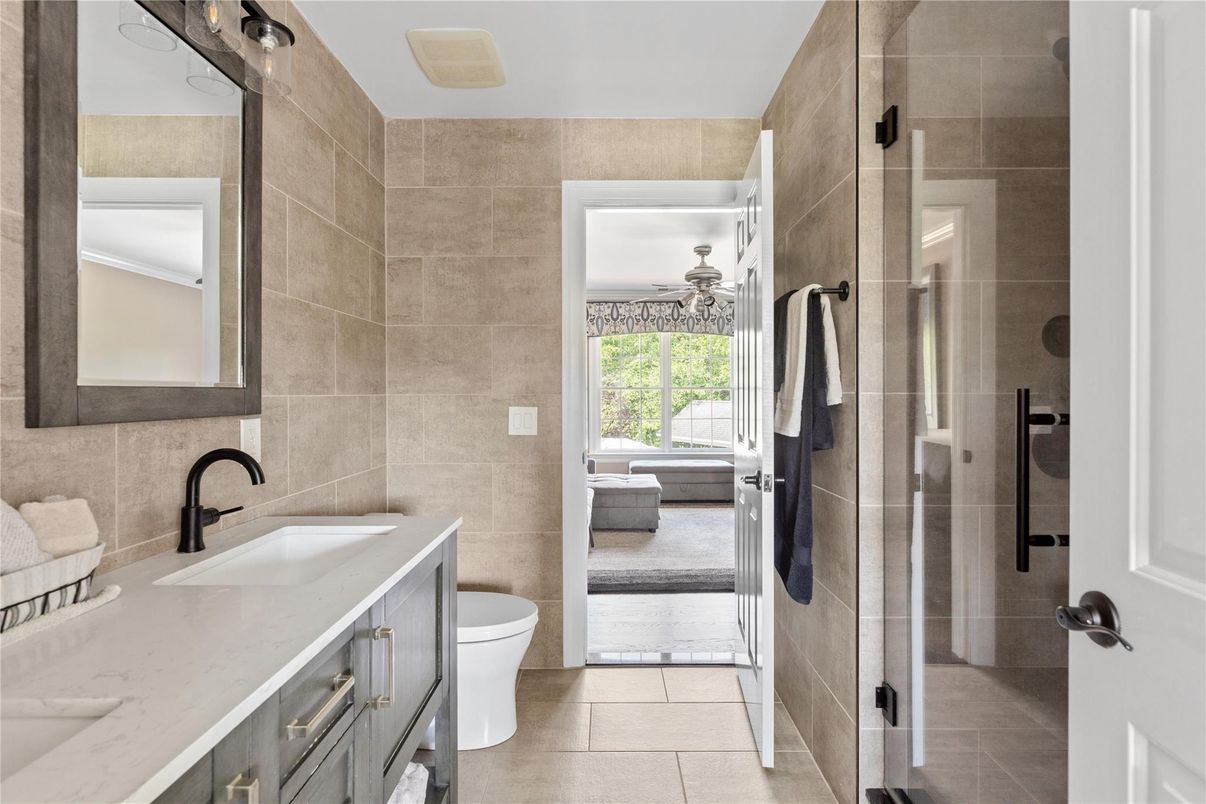 Bathroom, Glass Shower, Interior