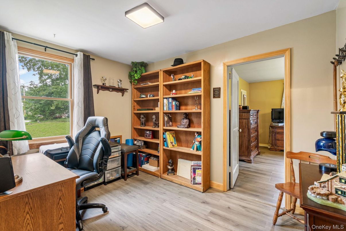 Home Office, Interior, Wood Texture Flooring