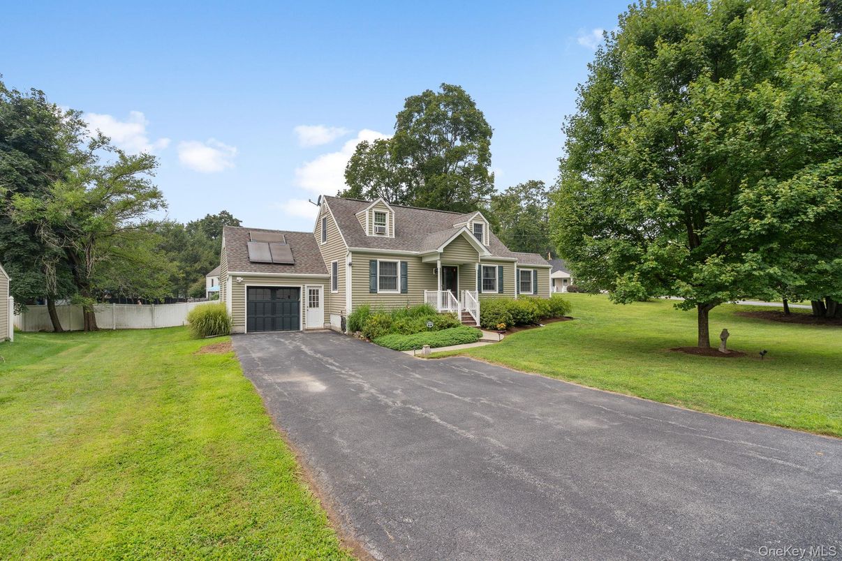 Attached, Backyard, Exterior, Facade, Solar Panels, Cape Cod